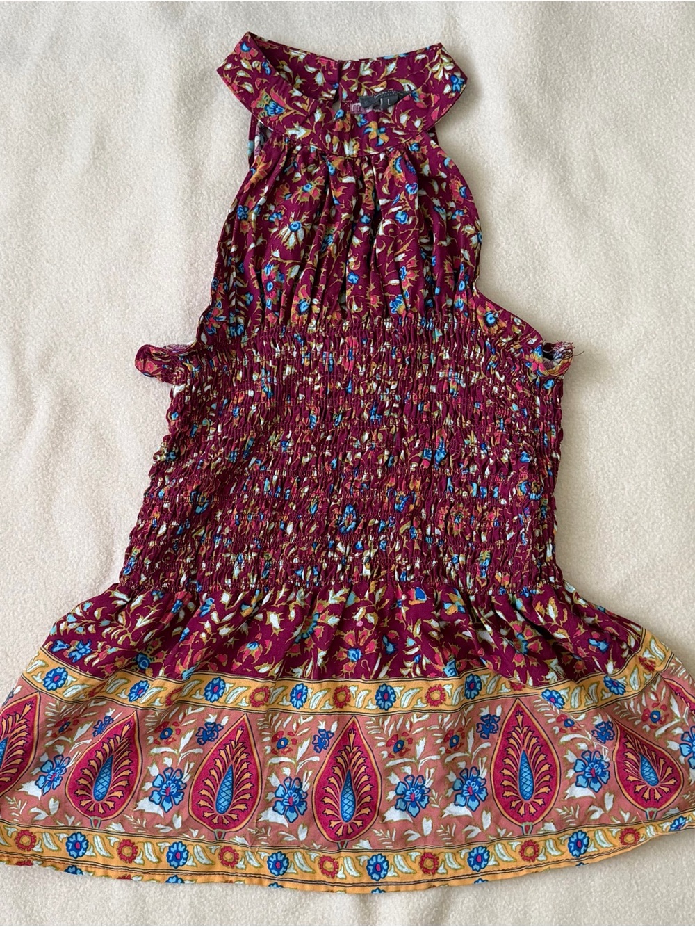 Haute Hippie Bohemian Halter Top / Blouse – Size L